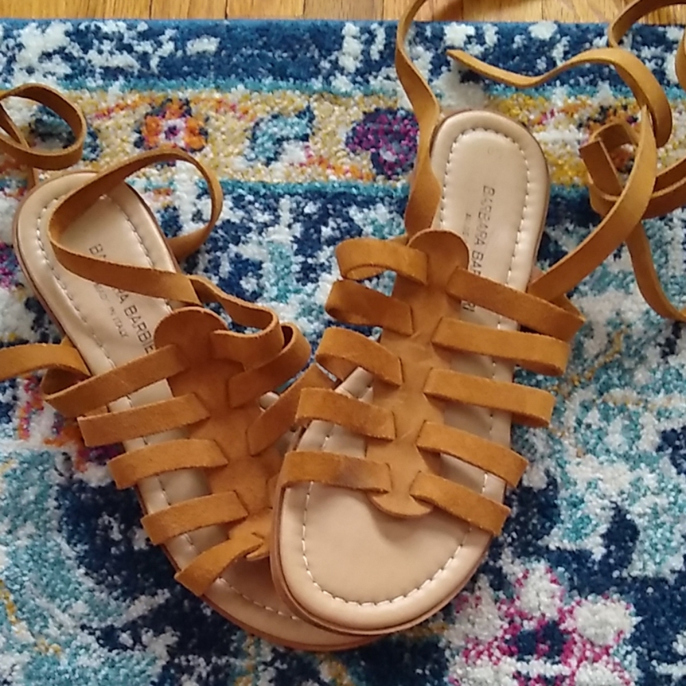 Gladiator brown leather sandals